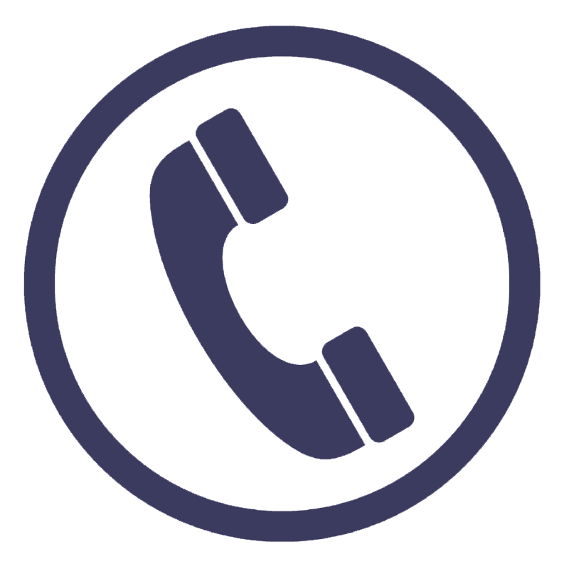 icone telephone bleu